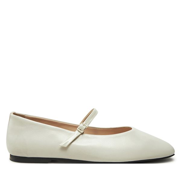 Calvin Klein Балеринки Calvin Klein Mary Jane Ballerina - Lth HW0HW02307 Екрю