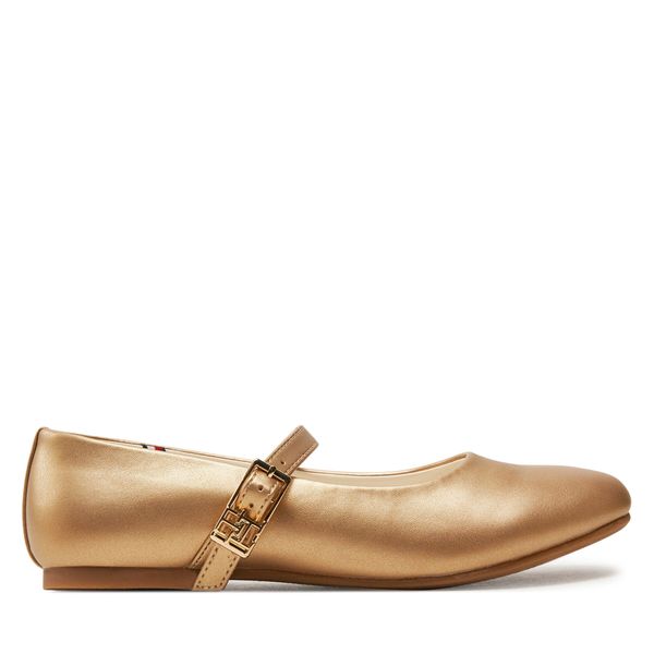 Tommy Hilfiger Балеринки Tommy Hilfiger Ballerina T3A3-33555-1372 S Златист