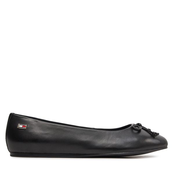 Tommy Hilfiger Балеринки Tommy Hilfiger Essential Chic Ballerina FW0FW08059 Черен
