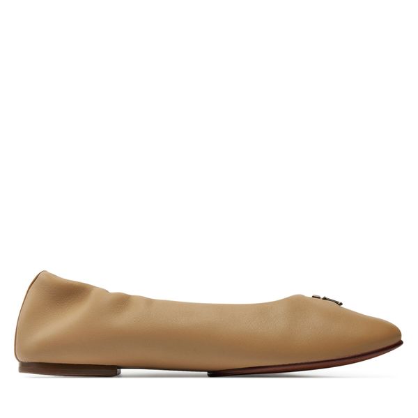 Tommy Hilfiger Балеринки Tommy Hilfiger Th Elevated Elastic Ballerina FW0FW07882 Каки