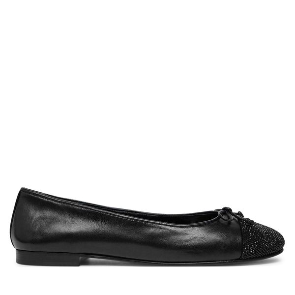 Tory Burch Балеринки Tory Burch Cap-Toe Pave Ballet 166214 Черен