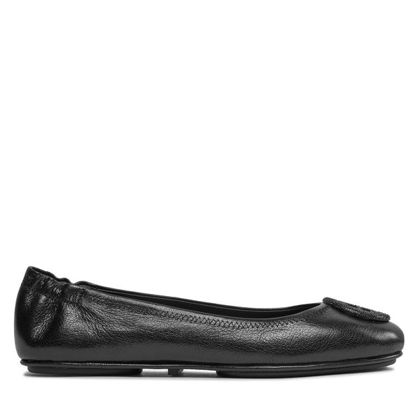 Tory Burch Балеринки Tory Burch Minnie Travel Ballet Pave 155637 Черен