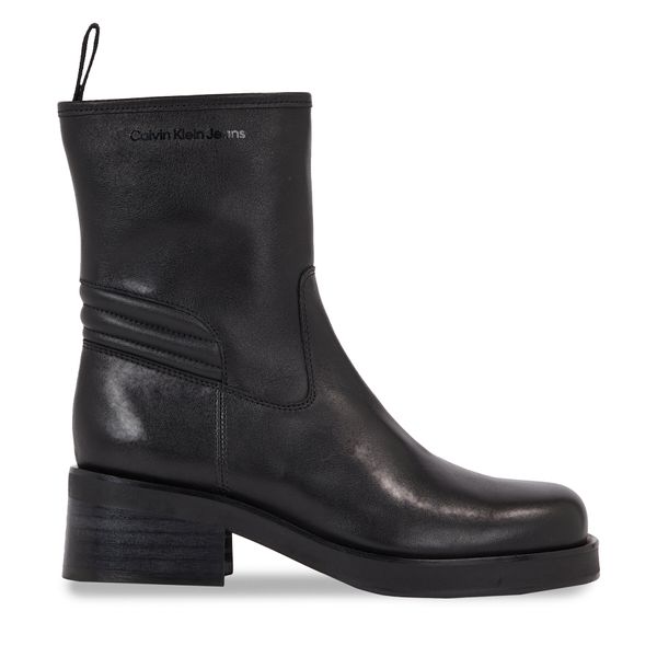 Calvin Klein Jeans Боти Calvin Klein Jeans Biker Boot Lth Wn YW0YW01330 Черен