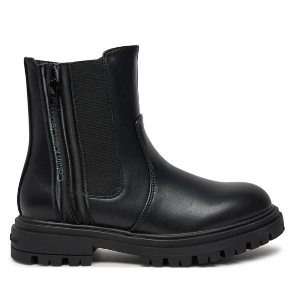 Calvin Klein Jeans Боти Calvin Klein Jeans Chelsea Boot V3A5-81019-1355 S Черен