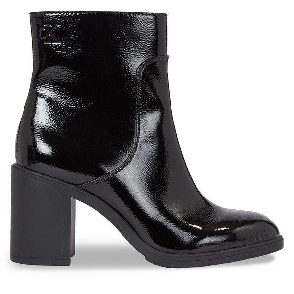 Calvin Klein Jeans Боти Calvin Klein Jeans Mid Block Heel Boot Naplak Wn YW0YW01258 Черен