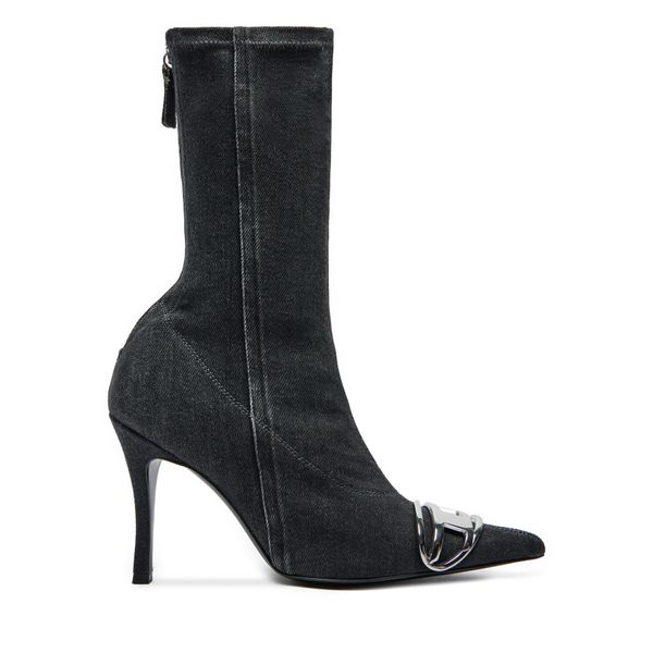 Diesel Боти Diesel 95mm D-Venus Y03413P6078 Черен