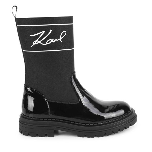 Karl Lagerfeld Kids Боти Karl Lagerfeld Kids Z19114 S Черен