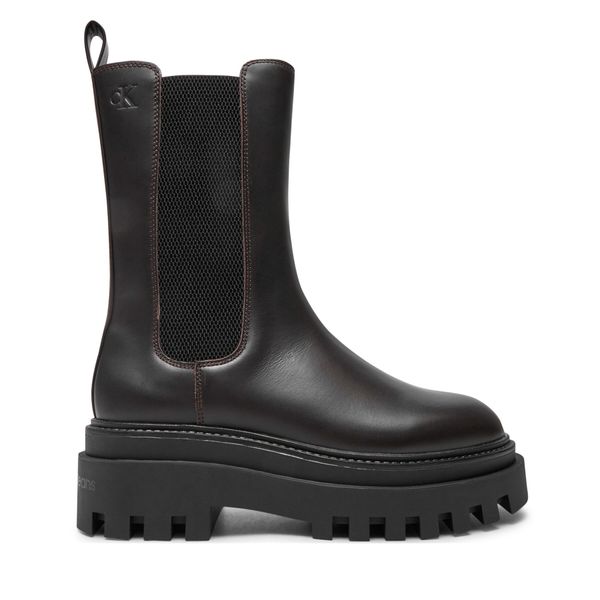 Calvin Klein Jeans Боти тип челси Calvin Klein Jeans Flatform YW0YW01542 Кафяв