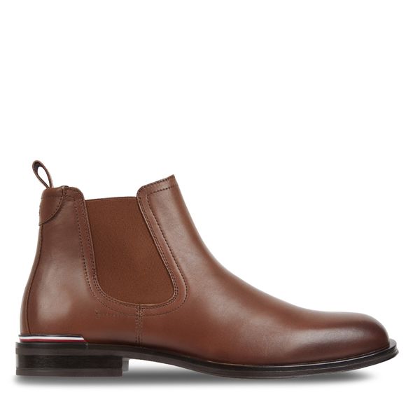 Tommy Hilfiger Боти тип челси Tommy Hilfiger Core Rwb Hilfiger Lth Chelsea FM0FM04806 Кафяв