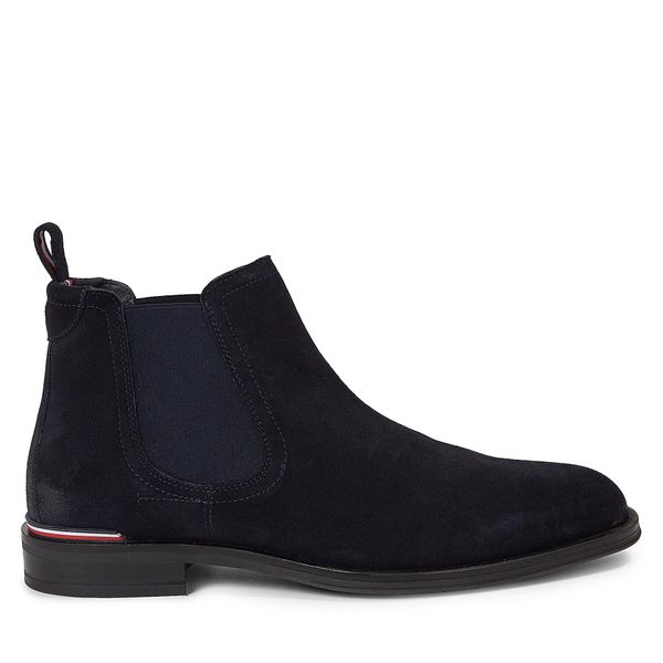 Tommy Hilfiger Боти тип челси Tommy Hilfiger Core Rwb Hilfiger Suede Chelsea FM0FM04757 Син