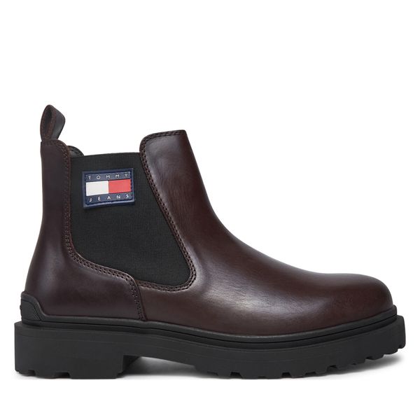Tommy Jeans Боти тип челси Tommy Jeans Tjm Leather Chelsea Boot EM0EM01448 Кафяв