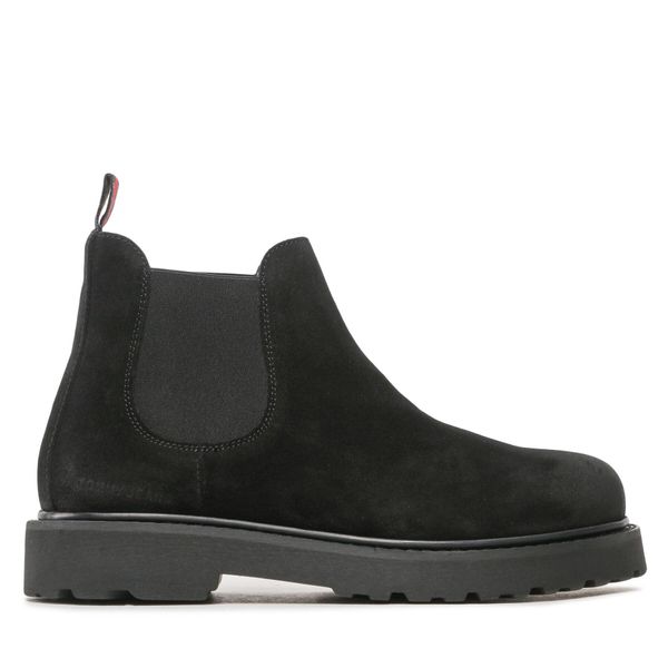 Tommy Jeans Боти тип челси Tommy Jeans Tommy Jeans Suede Boot EM0EM01205 Черен