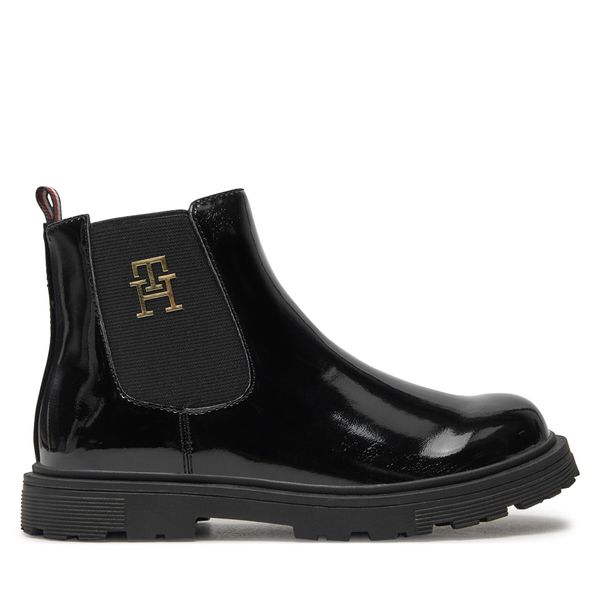 Tommy Hilfiger Боти Tommy Hilfiger Chelsea Boot T1A5-33563-0343 S Черен