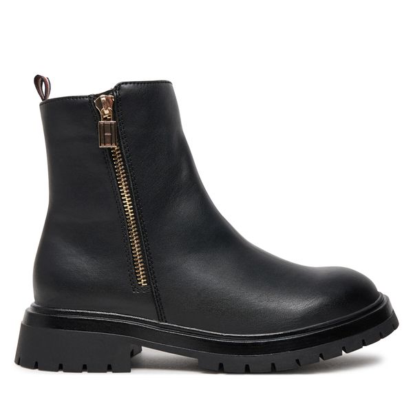 Tommy Hilfiger Боти Tommy Hilfiger Chelsea Boot T3A5-33566-1351 S Черен