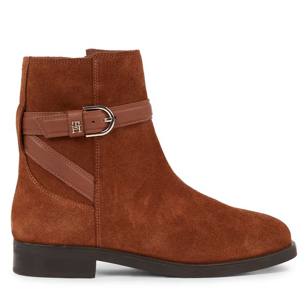 Tommy Hilfiger Боти Tommy Hilfiger Elevated Essential Boot Suede FW0FW07482 Кафяв