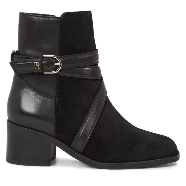 Tommy Hilfiger Боти Tommy Hilfiger Elevated Essential Midheel Boot FW0FW07515 Black BDS