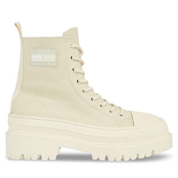 Tommy Hilfiger Боти Tommy Hilfiger Tjw Foxing Canvas Boot EN0EN02216 Бежов