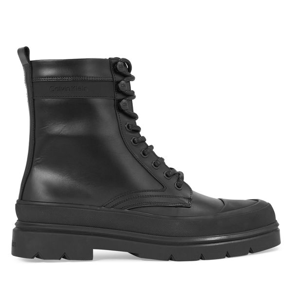 Calvin Klein Ботуши Calvin Klein Lace Up Boot High HM0HM01213 Черен