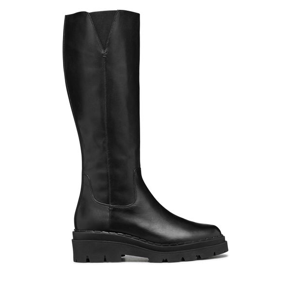 Geox Ботуши Geox D Felleny D46XED 043NH C9999 Черен