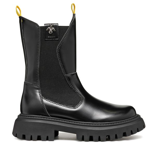 Geox Ботуши Geox J Maquinnens Girl J46M6A 0CNNH C9999 M Черен