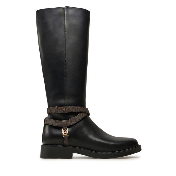 MICHAEL Michael Kors Ботуши MICHAEL Michael Kors Abigail Leather Riding Boot 40F4ABMB7L Черен