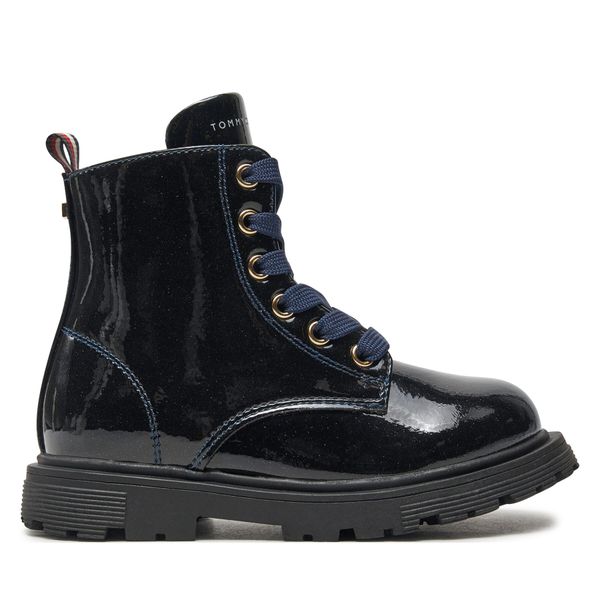 Tommy Hilfiger Ботуши Tommy Hilfiger Lace-Up Bootie T1A5-33564-1237 M Тъмносин