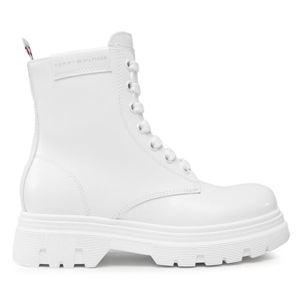 Tommy Hilfiger Ботуши Tommy Hilfiger T4A5-33039-1453 M Бял