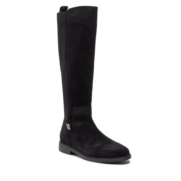 Tommy Hilfiger Ботуши Tommy Hilfiger Th Essentials Longboot FW0FW07050 Черен