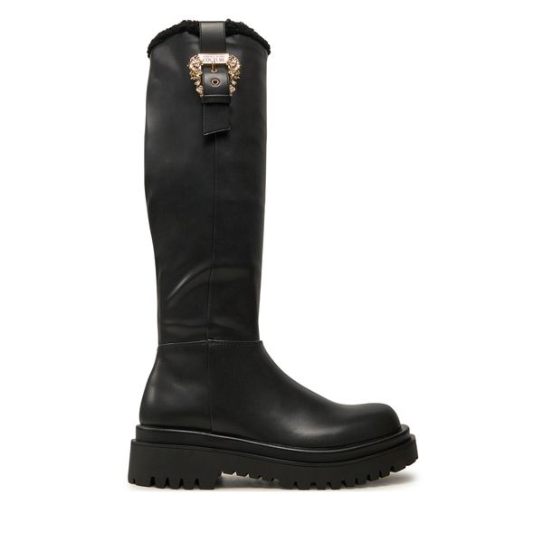 Versace Jeans Couture Ботуши Versace Jeans Couture Drew 77VA3S65 Черен