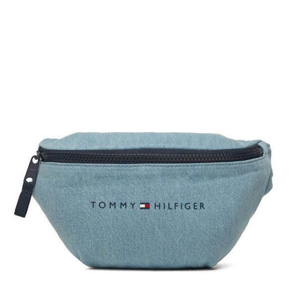 Tommy Hilfiger Чанта за кръст Tommy Hilfiger Th Essential Denim Bumbag AU0AU01976 Син