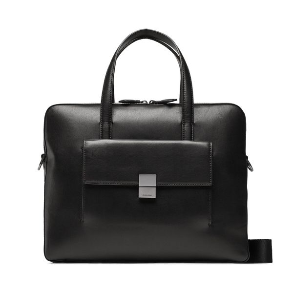Calvin Klein Чанта за лаптоп Calvin Klein Iconic Hardware Laptop Bag K50K510250 Черен