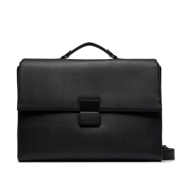 Calvin Klein Чанта за лаптоп Calvin Klein Iconic Plaque Laptop Bag K50K511651 Черен