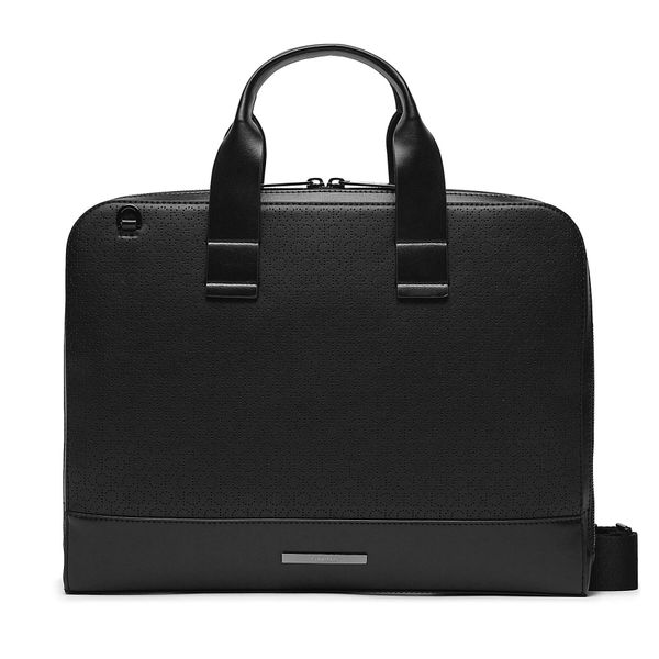 Calvin Klein Чанта за лаптоп Calvin Klein Modern Bar Slim Laptop Bag Mono K50K511529 Ck Mono Perf Black 0GK