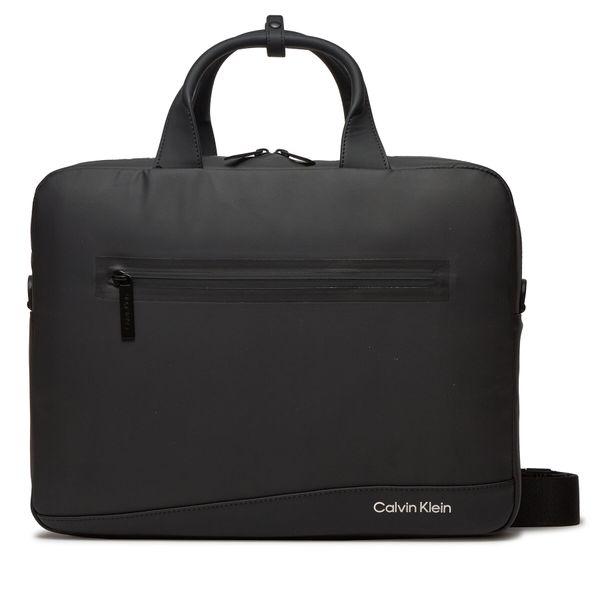 Calvin Klein Чанта за лаптоп Calvin Klein Rubberized Conv Laptop Bag K50K511712 Ck Black BEH