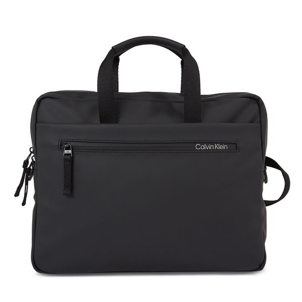 Calvin Klein Чанта за лаптоп Calvin Klein Rubberized Slim Conv Laptop Bag K50K510796 Ck Black BAX