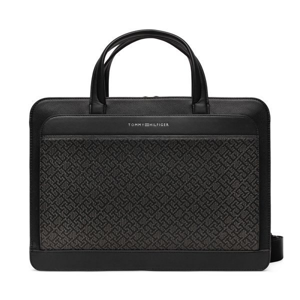 Tommy Hilfiger Чанта за лаптоп Tommy Hilfiger Monogram AM0AM12706 Черен