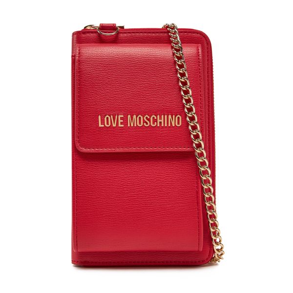 LOVE MOSCHINO Чантичка за телефон LOVE MOSCHINO JC5701PP1MLD0500 Червен