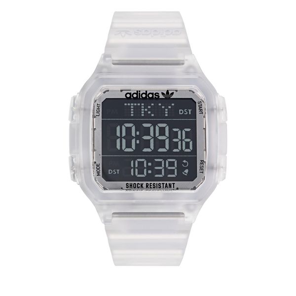adidas Originals Часовник adidas Originals Digital One GMT AOST22049 Clear
