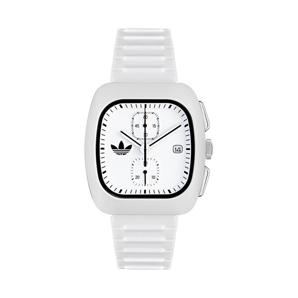 adidas Часовник adidas Retro Wave Two Chrono AOSY24532 Бял