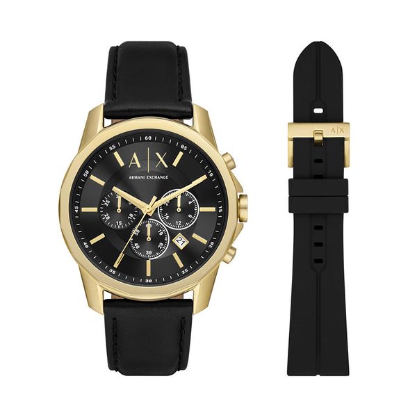 Armani Exchange Часовник Armani Exchange Horloge AX7133SET Черен