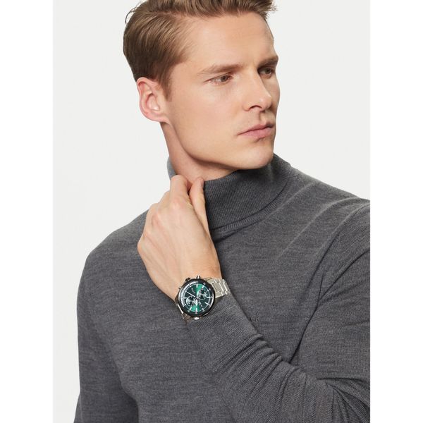 BOSS Часовник BOSS Globetrotter 1513930 Сребрист