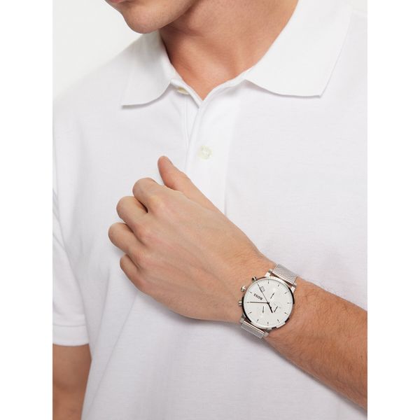 BOSS Часовник BOSS Skymaster  1513933 Сребрист