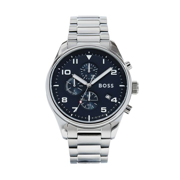 Boss Часовник Boss View 1513989 Сребрист