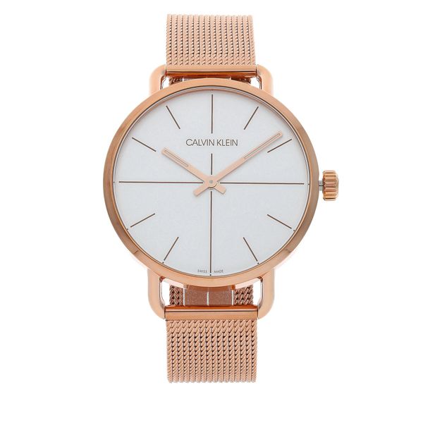 Calvin Klein Часовник Calvin Klein Even K7B21626 Rose Gold/Rose Gold