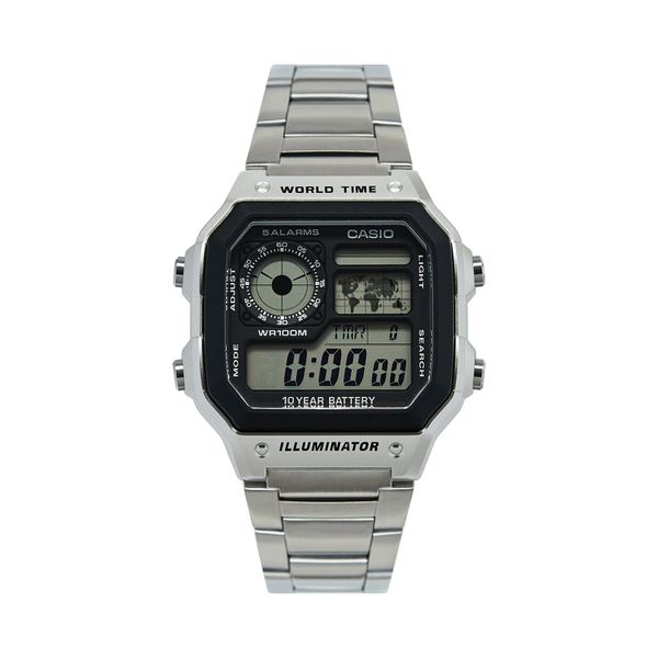 Casio Часовник Casio AE-1200WHD-1AVEF Silver/Silver