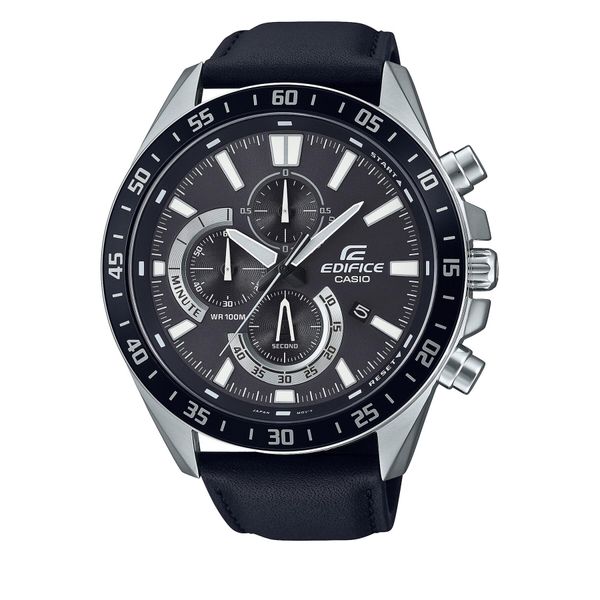 Casio Часовник Casio Edifice EFV-620L-1AVUEF Silver/Black