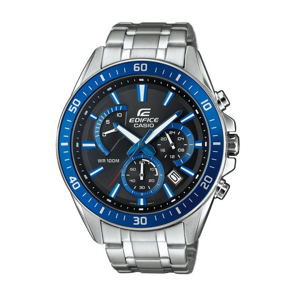 Casio Часовник Casio EFR-552D-1A2VUEF Silver/Navy/Silver