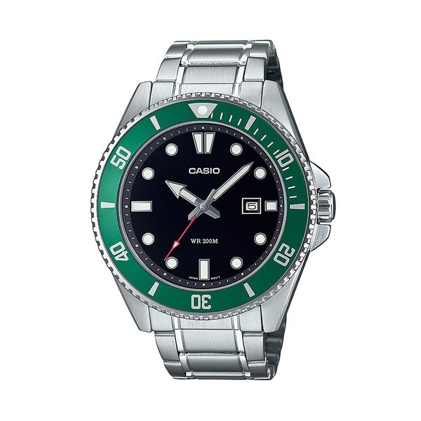 Casio Часовник Casio MDV-107D-3AVEF Зелен