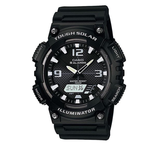 Casio Часовник Casio Solar AQ-S810W-1AVEF Черен