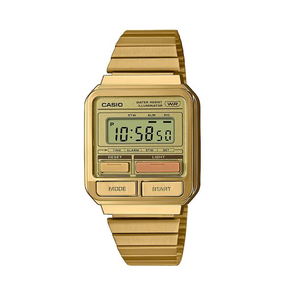 Casio Часовник Casio Vintage 80s A120WEG-9AEF Gold